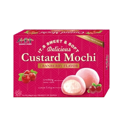 Bamboo House Custard Mochi okus Cranberry 180g