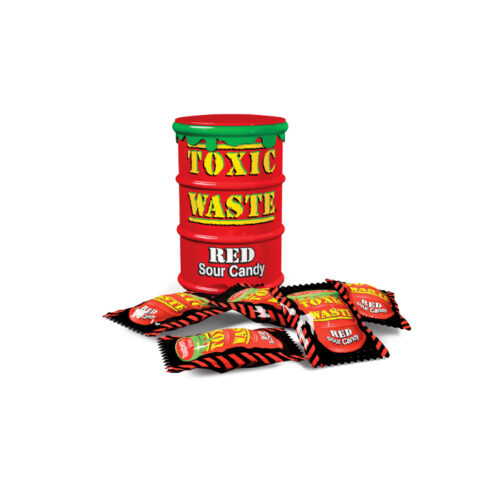 TOXIC WASTE voćni kiseli bomboni crveni drum 42g