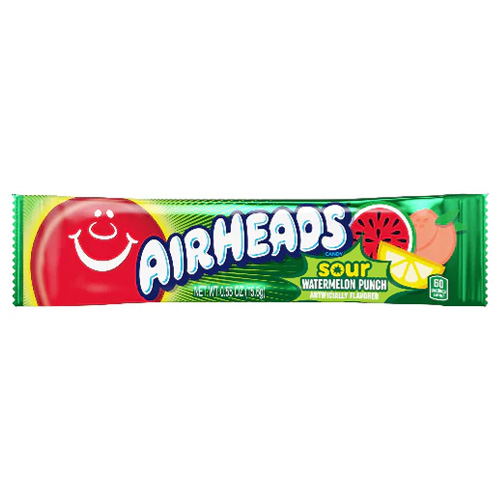 AIRHEADS sour candy bar okus kisele lubenice 15,6g