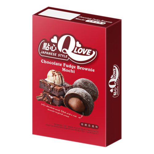 Qlove Deluxe Mochi okus Chocolate Fudge Brownie 180g