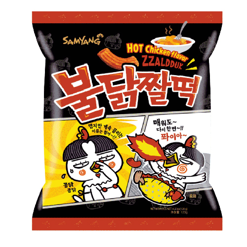 Samyang Crispy Zzaldduk spicy chips Hot chicken flavor 120g