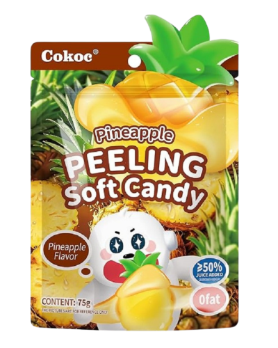 Cokoc Peelable gumeni bomboni okus ananasa 75g