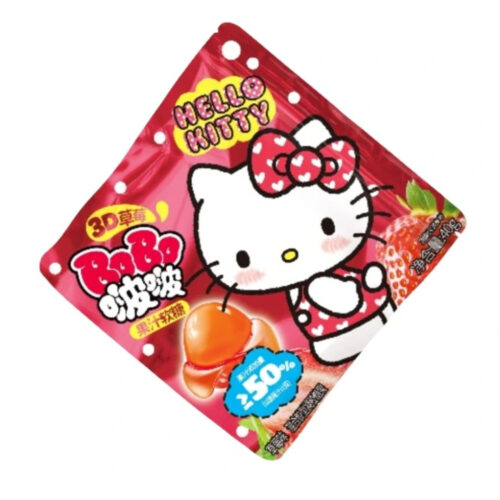 Hello Kitty 3D Qi gumeni bomboni okus jagode 40g