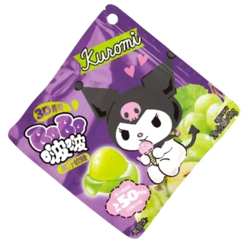 Kuromi 3D Qi gumeni bomboni okus bijelog grožđa 40g