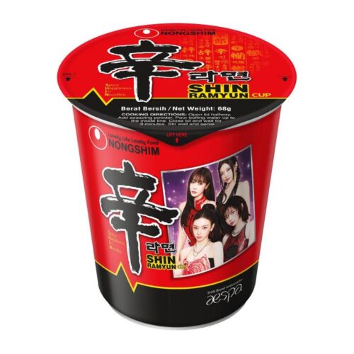 NONGSHIM SHIN Cup noodle 68g Ramen u čaši K-POP AESPA limited edition
