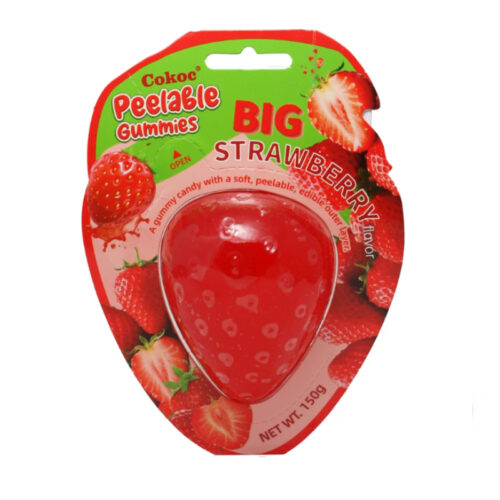 Cokoc Peelable gumeni bomboni koji se gule, Velika Jagoda 150g