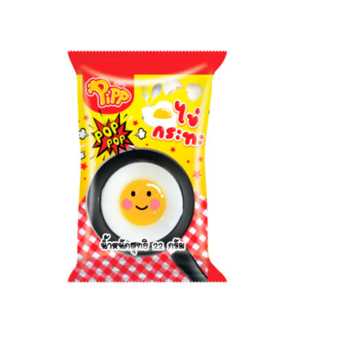 Pipp Jelly Pan egg shape & strawberry popping candy 22g Jaje na oko