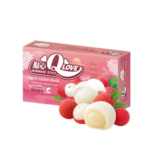 Qlove mini mochi okus litchi 80g