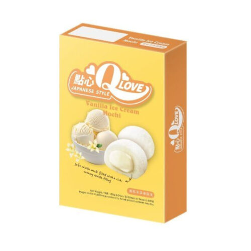 Qlove Deluxe Mochi okus Sladoled od vanilije - Vanilla Ice cream 168g