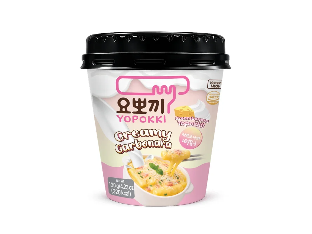Tteokbokki tjestenina od riže okus creamy carbonara 120g YOPOKKI