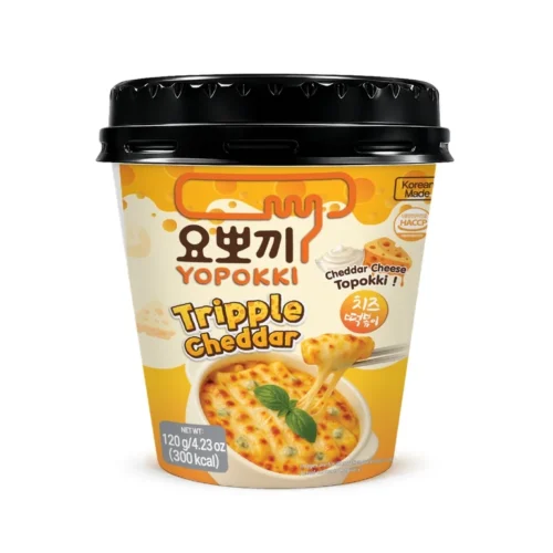 Tteokbokki tjestenina od riže okus Triple cheddar 120g YOPOKKI